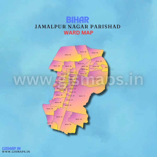 Jamalpur Nagar Parishad Ward Map